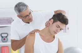 Manual Therapy on patient by physical therapist